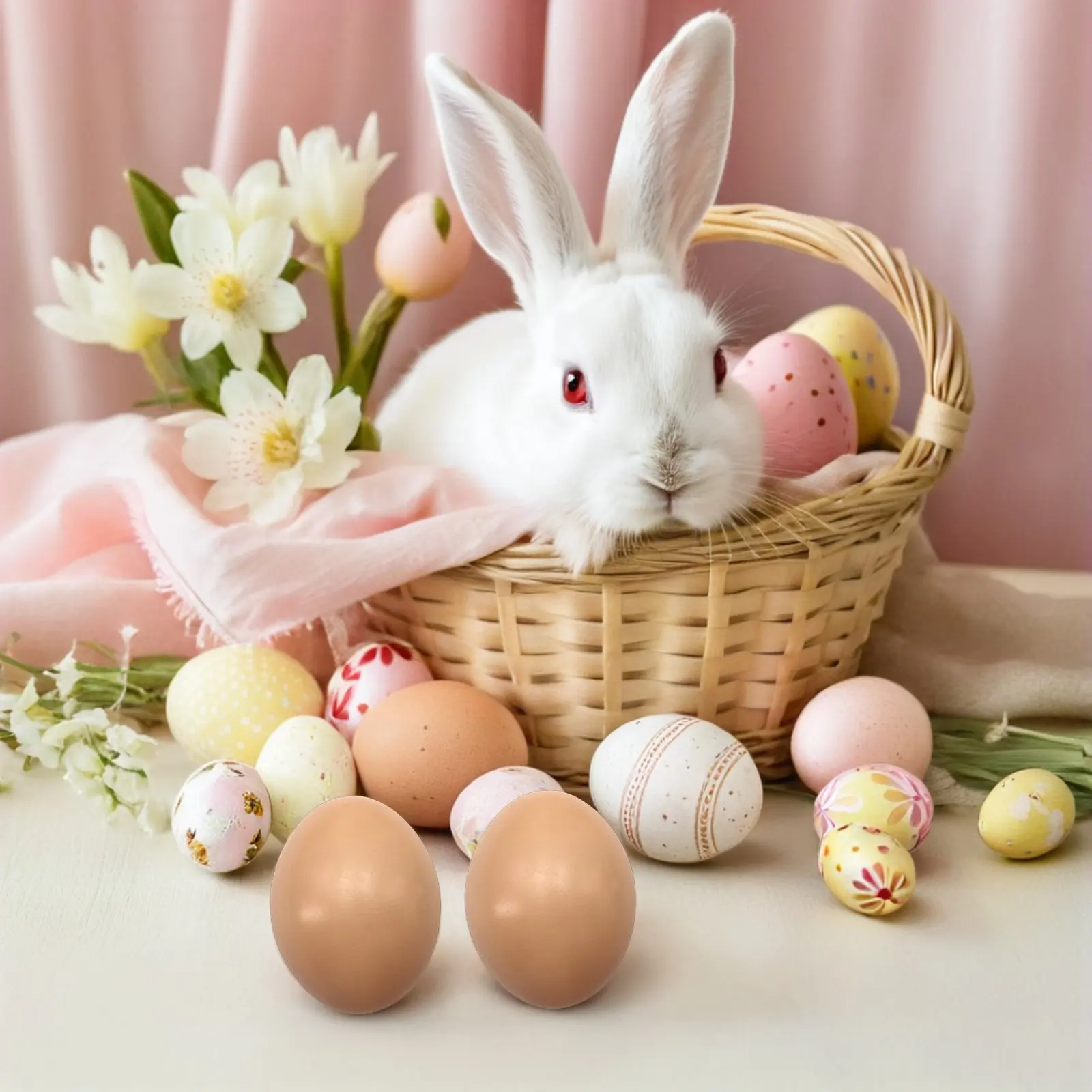 

20 шт. искусственных яиц для DIY-поделок, имитация яиц для росписи, декоративные заготовки для творчества, имитация куриных яиц