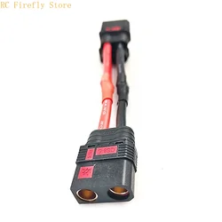 Anti Spark QS8-S Connector QS8 Female to Male Parallel Y Wire Harness Adapter Cable 6AWG 150mm For RC DIY Parts Drone UAV