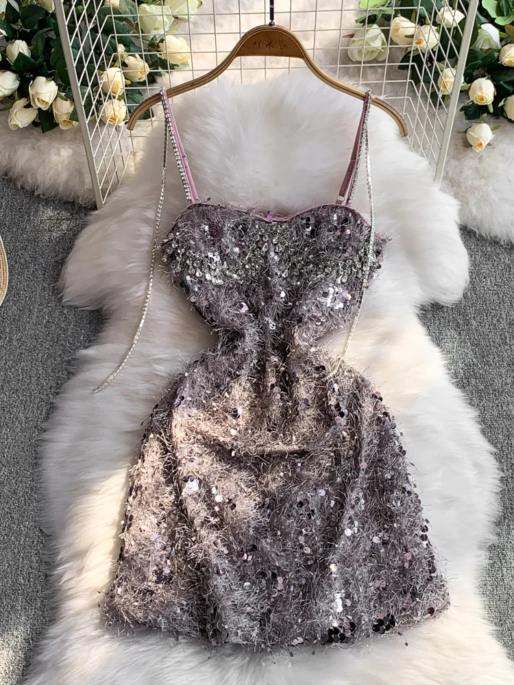 Ele Pailletten Kwastje Band Dr Dames Slim Fit Ort Rok Zwaar Borduren Koreaanse Sle Hoge Taille Zomer Nieuwe Collectie