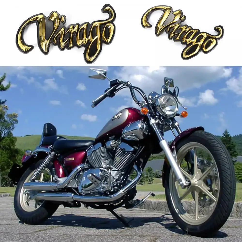 

3d-эмблема с логотипом Virago для мотоцикла, мотоцикла, топлива, бака с маслом, наклейки для YAMAHA VIRAGO XV125 250 400 535 700