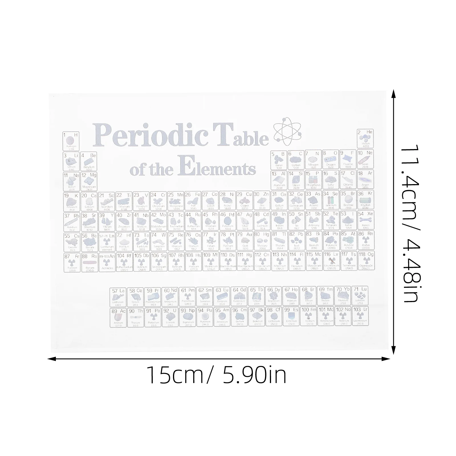 Element Table Ornaments Periodic of Elements Students Chemistry Decoration Desktop Science for Classroom Acrylic