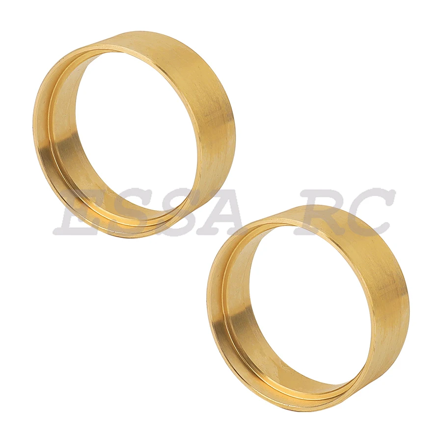 4pcs Brass Internal Beadlock Wheel Clamp Rings Fit 1.9 inch Wheel Rim for Axial SCX10 II 90046 TRX4 VS4-10 1/10 RC Crawler Car