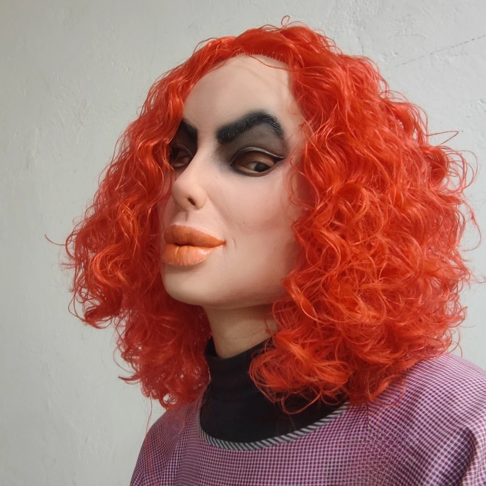 Masque de femme laid à grande bouche, maquillage Smokey, accessoire de jeu de rôle, accessoire d'halloween, accessoire de Costume de personnage de vie réelle