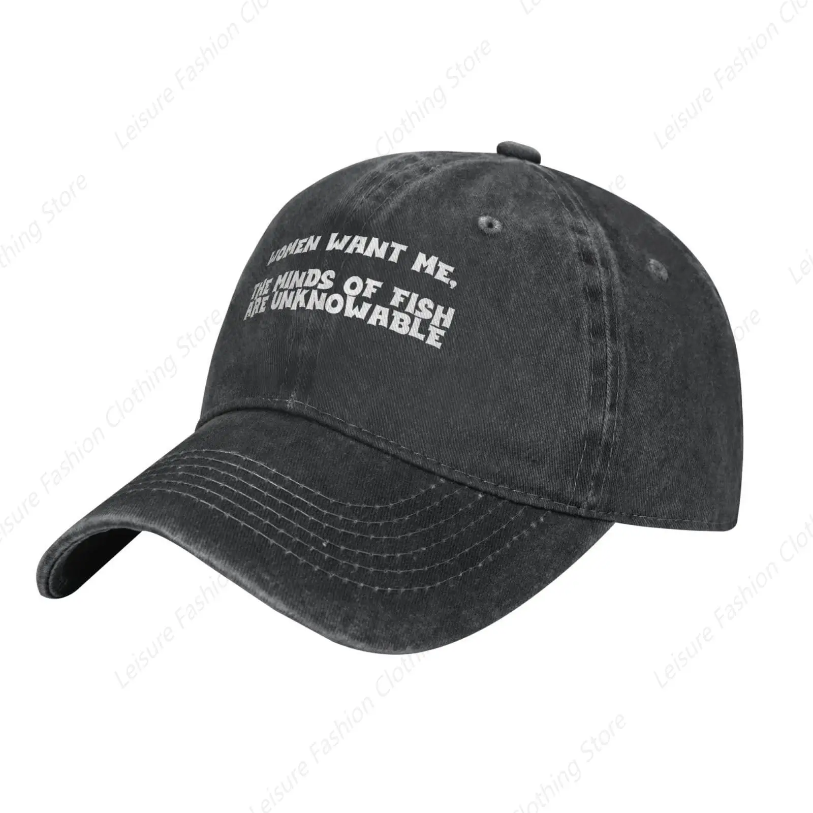 

Women Want Me The Minds of Fish are Unknowable Baseball Cap Adjustable Dad Hat for Men Women