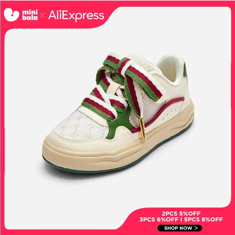 

Детская обувь Balabala. Детские кроссовки. Низкие белые кроссовки для девочек. 2025 г. Модная противоскользящая обувь.