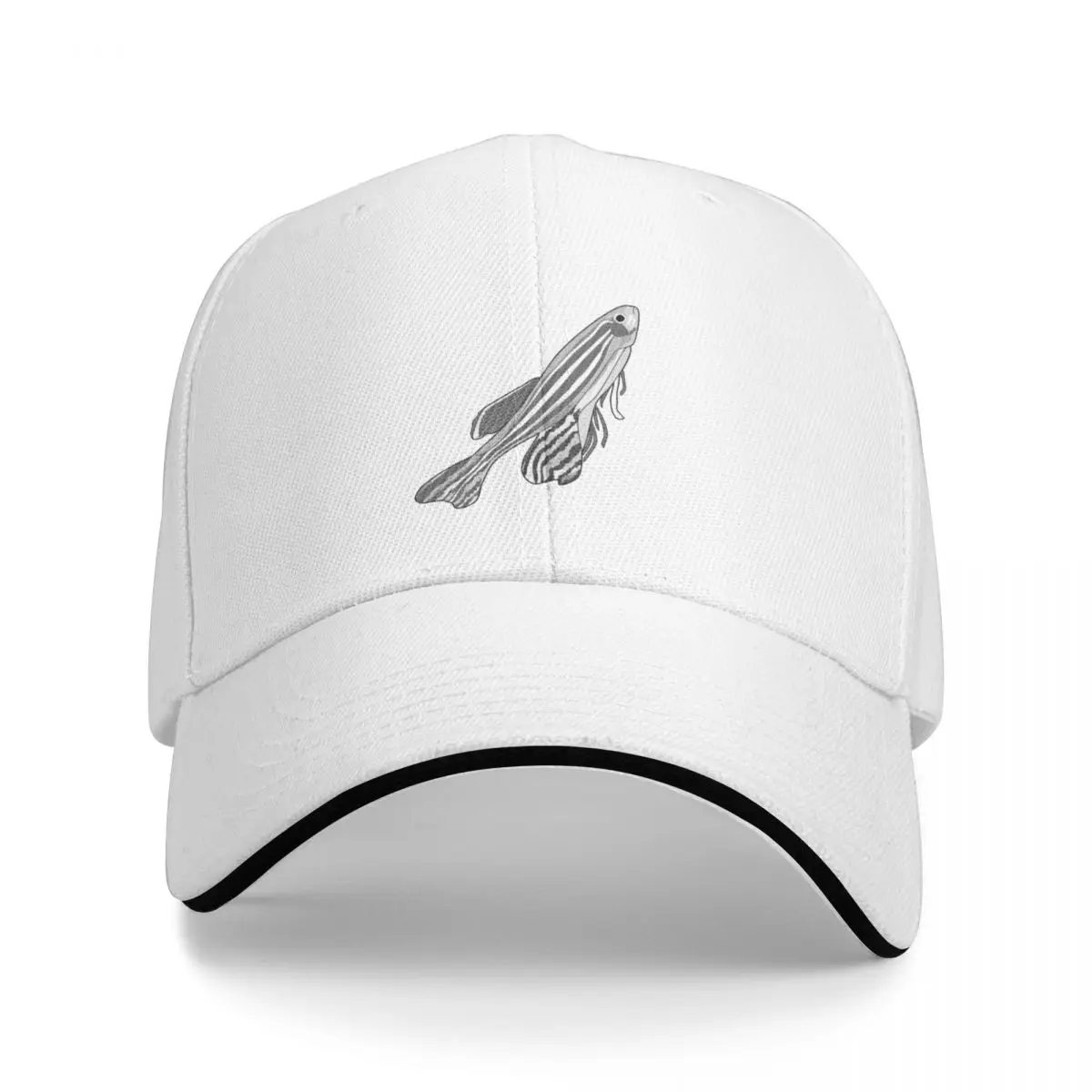 Black And White Zebra Zebrafish Fish Baseball Cap Rave party Hat western Hat fishing hat Caps Women Men's