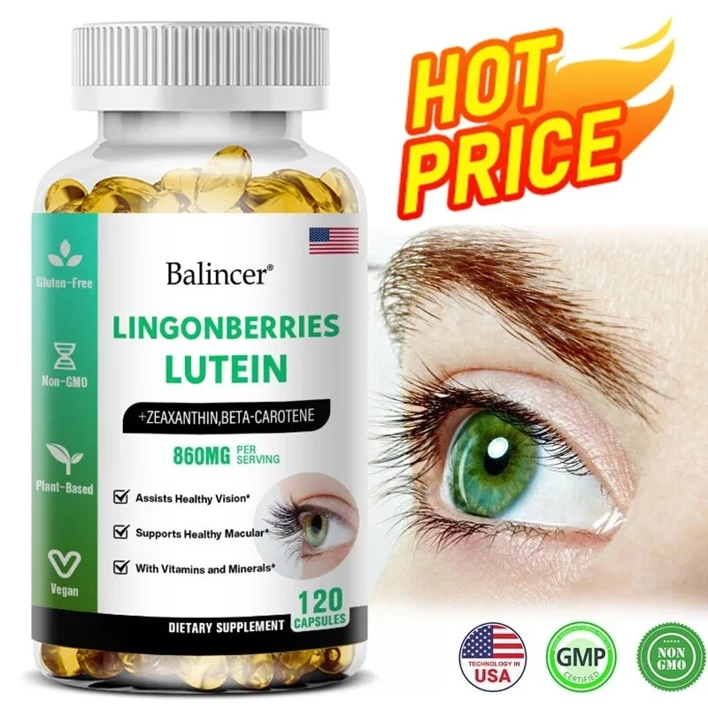 

Eye Supplement with Lutein and Vitamins A C E and Zinc To Promote Eye Health and Zeaxanthin To Filter Blue Light