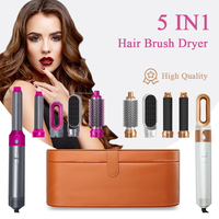 2025 New 5 in 1 Hair Dryer Kit Air Hot Comb Set Professional Curling Iron Hair Straightener Styling For Dyson Airwrap