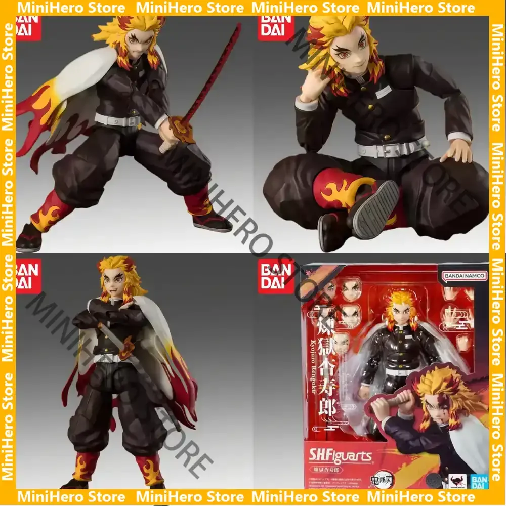 

In Stock Bandai Original Demon Slayer Rengoku Kyoujurou Action Figure 1/12 PVC Anime Display
