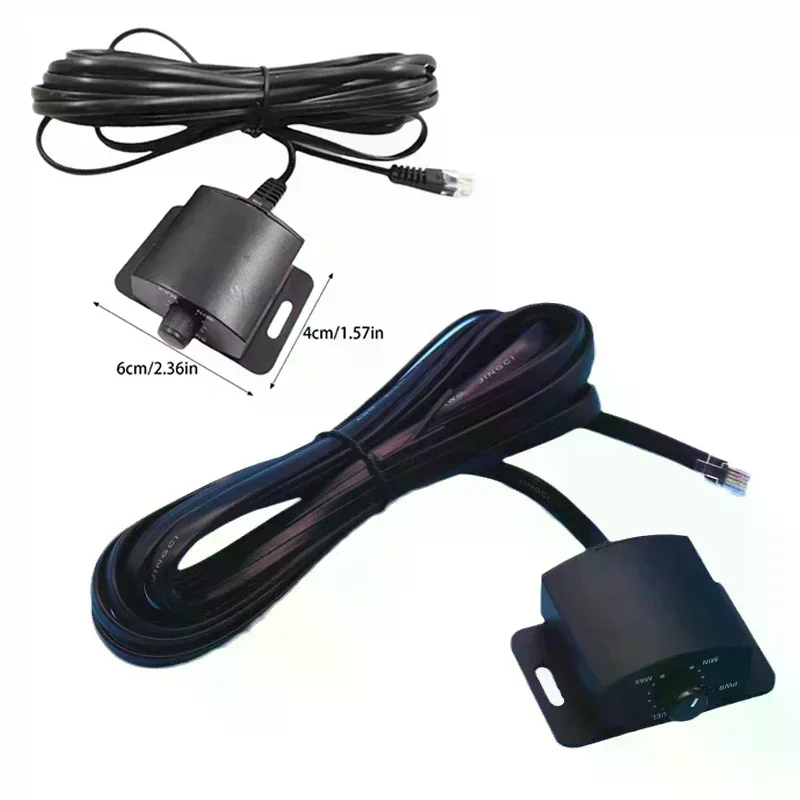 1pcs Car Sound Simple Connection Amplifier Volumes Adjust Knob Set With Long Cable General Remote Bass Controller