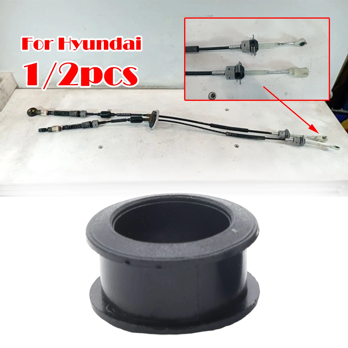 Car Gear Shift Cable Linkage Bushing For Hyundai I30CW I20 Bayon Kona OS Solaris Accent Sleeve Both Ends Grommet Fix Durability
