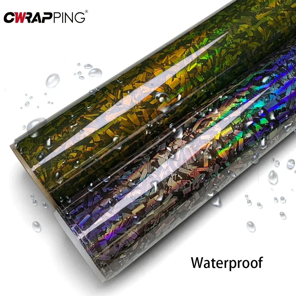 Car Sticker High Grade Forged Carbon Fibre Film Glossy Body Modification Sticker Motorcycle Body Sticker for Car Accessories