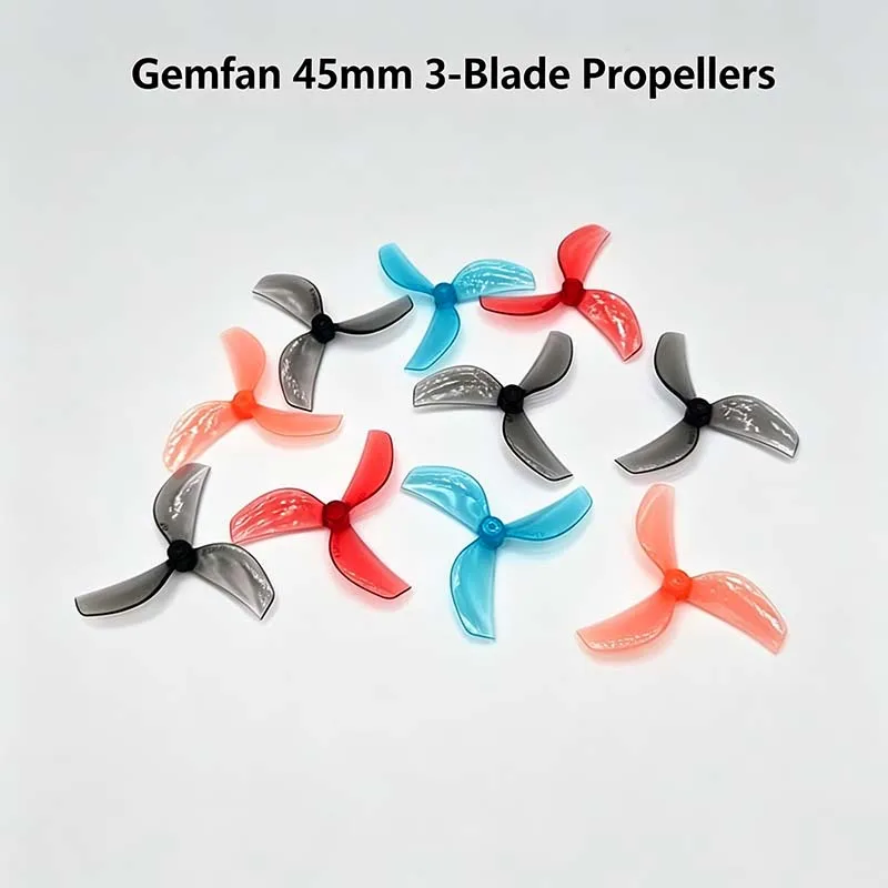 Gemfan 45mm 3-Blade Propellers, Stargazer StarX FPV Drone Props 4cw 4ccw BETAFPV Pavo Pico