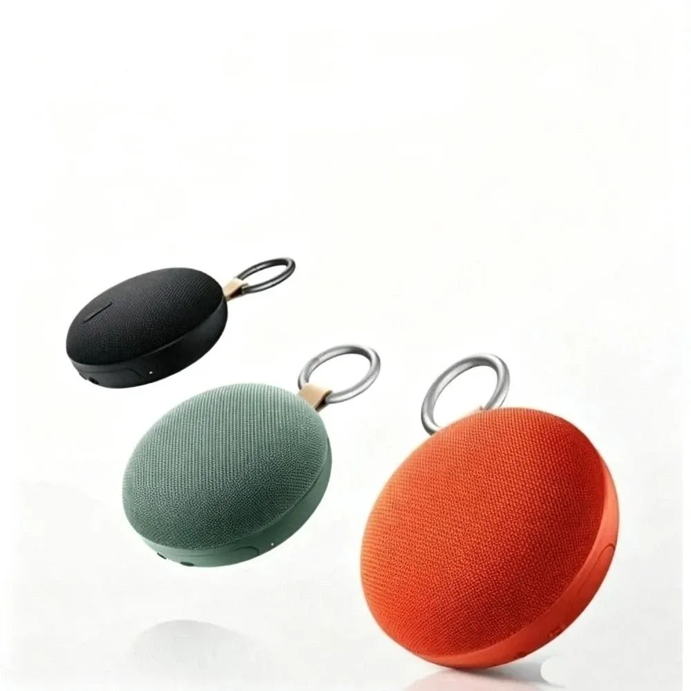 Mini Portable Bluetooth Speaker Keychain Loud Volume Lightweight Mini Speaker Keychain Stable Connection Multi-Play Mode