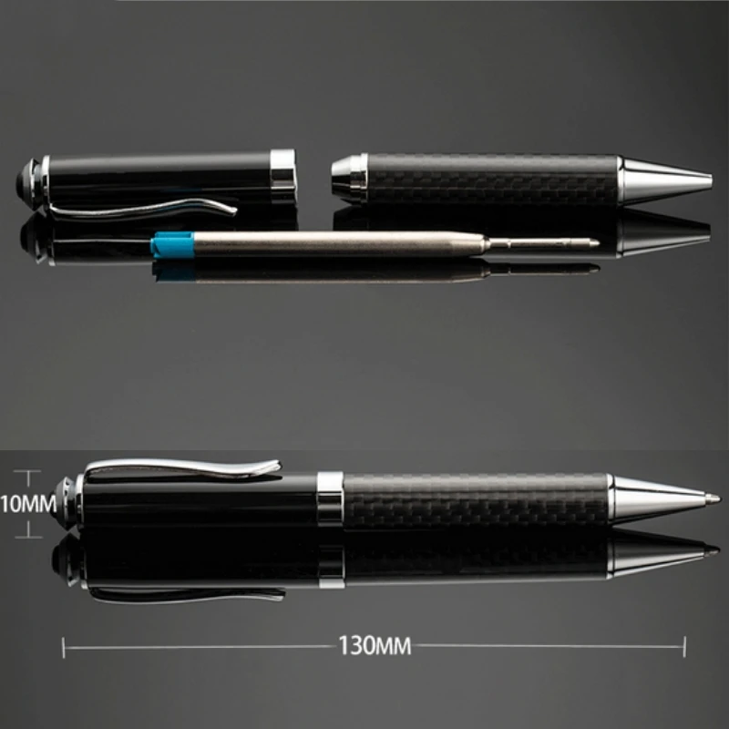 عالية الجودة الكلاسيكية ألياف الكربون قلم حبر جاف/الأسطوانة الكرة أقلام القرطاسية مكتب اللوازم المدرسية الكتابة الملء هدية القلم MB #6