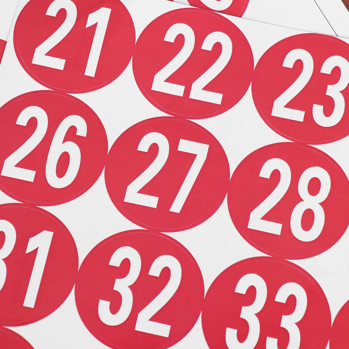 

40pcs Number Stickers Self-Adhesive -40 Serial Number Decals For Packaging Sealing Diy Scrapbooking Cake Bags Christmas