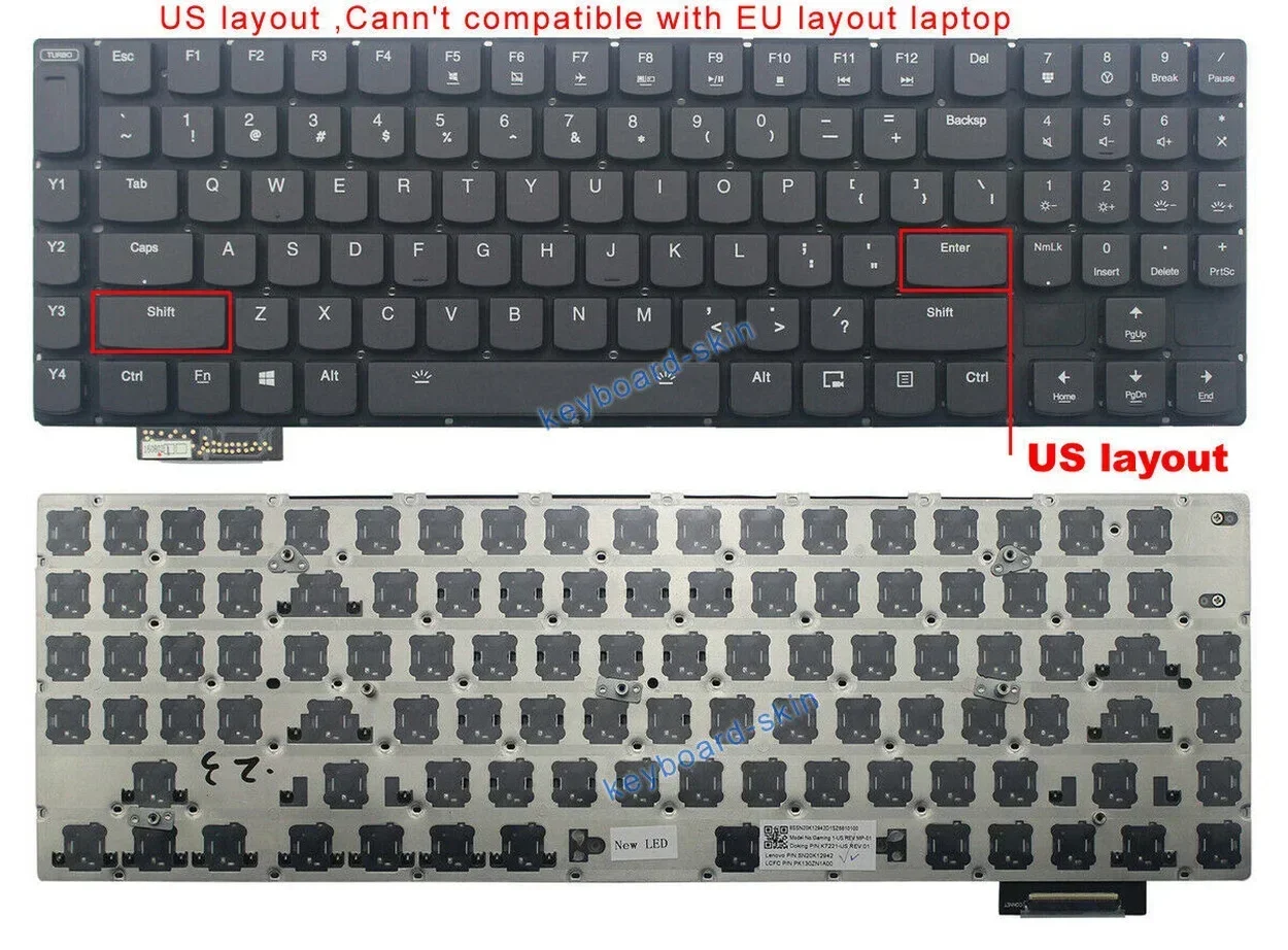 

New US Backlit Keyboard for Lenovo IdeaPad Gaming Y900 Y900-17ISK Y910-17ISK Y920-17IK laptop