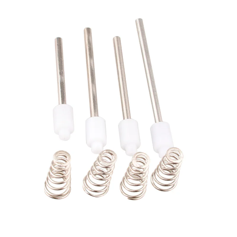 Hpa10pcs bicos de válvula pcp, núcleo branco, mola, suporte de haste de aço inoxidável, personalização pom peek valvula reguladora, acessórios