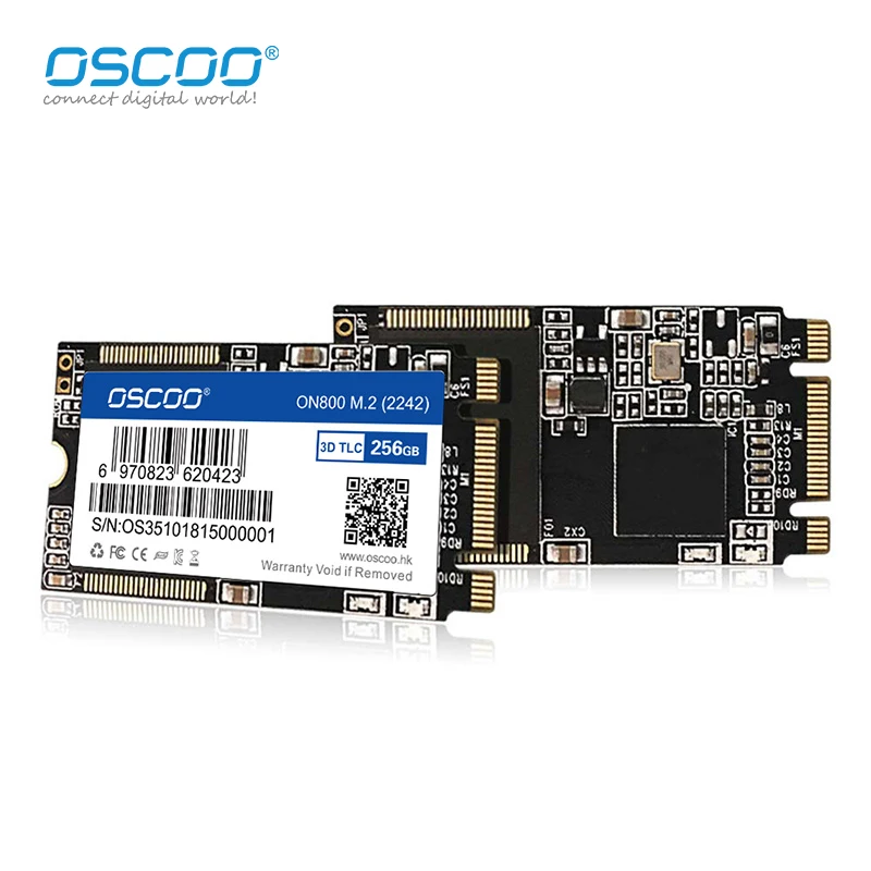 OSCOO Original SSD & Internal SSD M.2 2242mm SATA NGFF SSD Hard Drive SSD 128GB 256GB 512GB 1TB 2TB Original 3D TLC Nand Flash