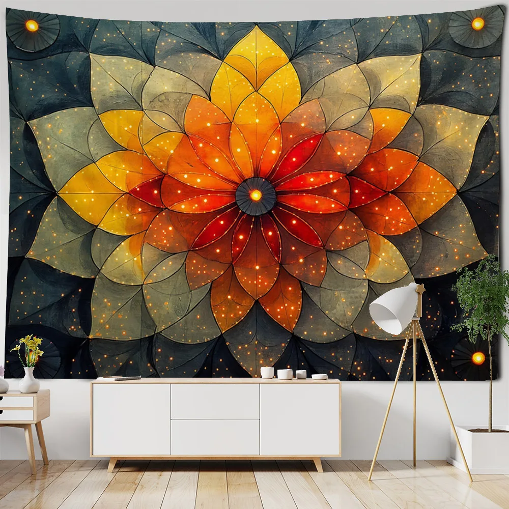 

Meditation Chakra Pattern Tapestry Wall Hanging Mandala Tapestry Wall Cloth Bohemian Room Yoga Mat Home Decoration