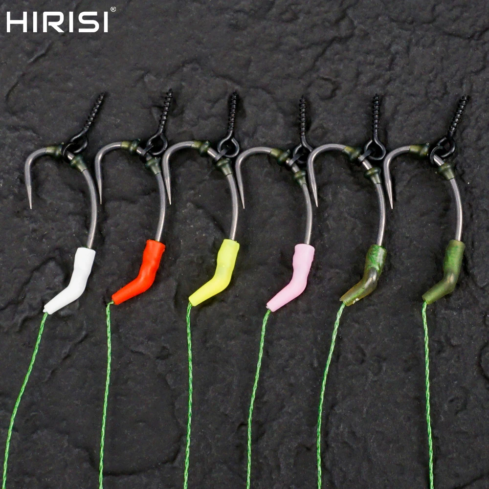 Hirisi-anzuelo de pesca de carpa, Kickers D Rig, alineadores de Kicker, ganchos, mangas, aparejos, mangas antienredos, alineador de anzuelos, accesorios de pesca