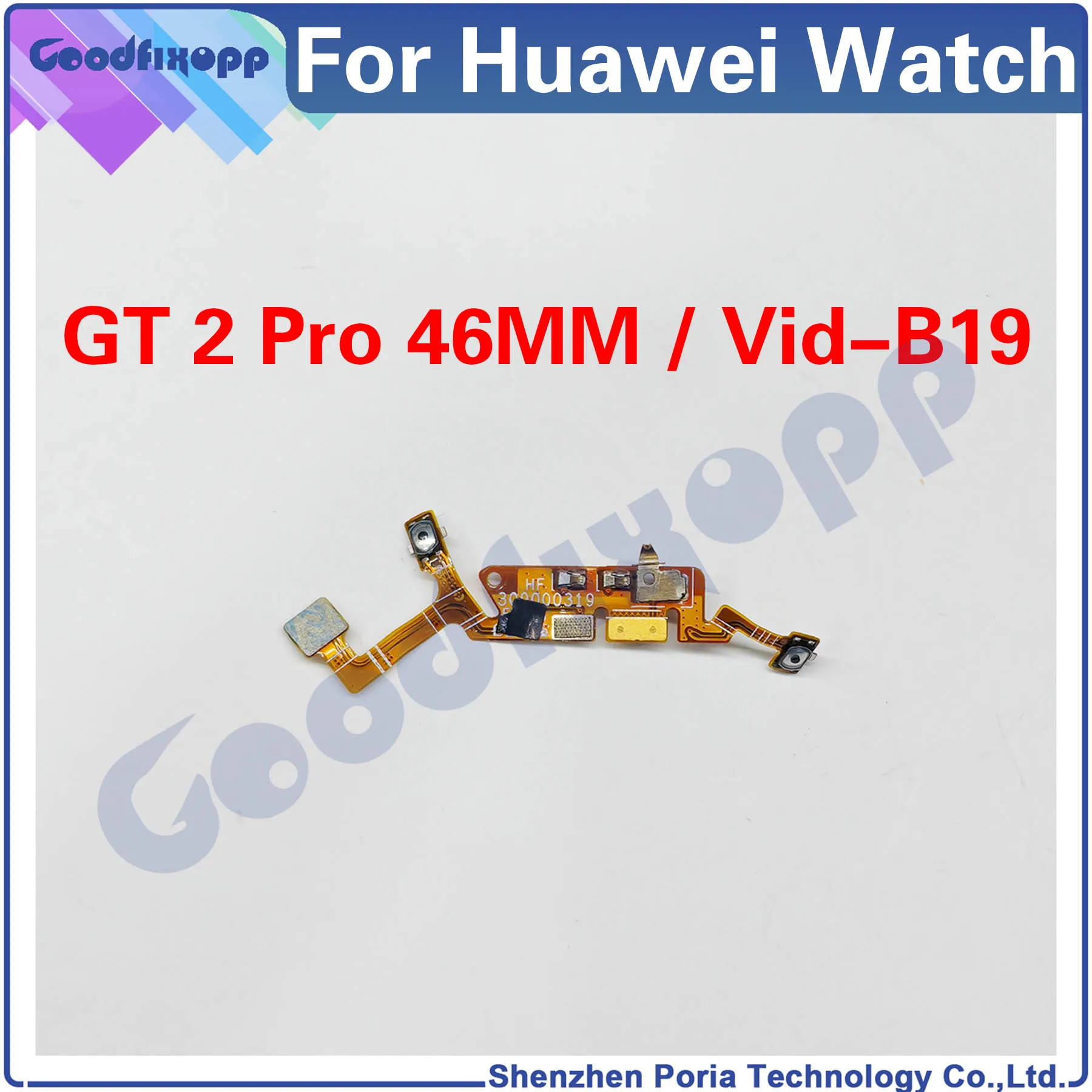 

For Huawei Watch GT 2 Pro 46MM Vid-B19 Power Volume Cable For GT2Pro Button Return Switch On / Off Flex Cable Repair Parts