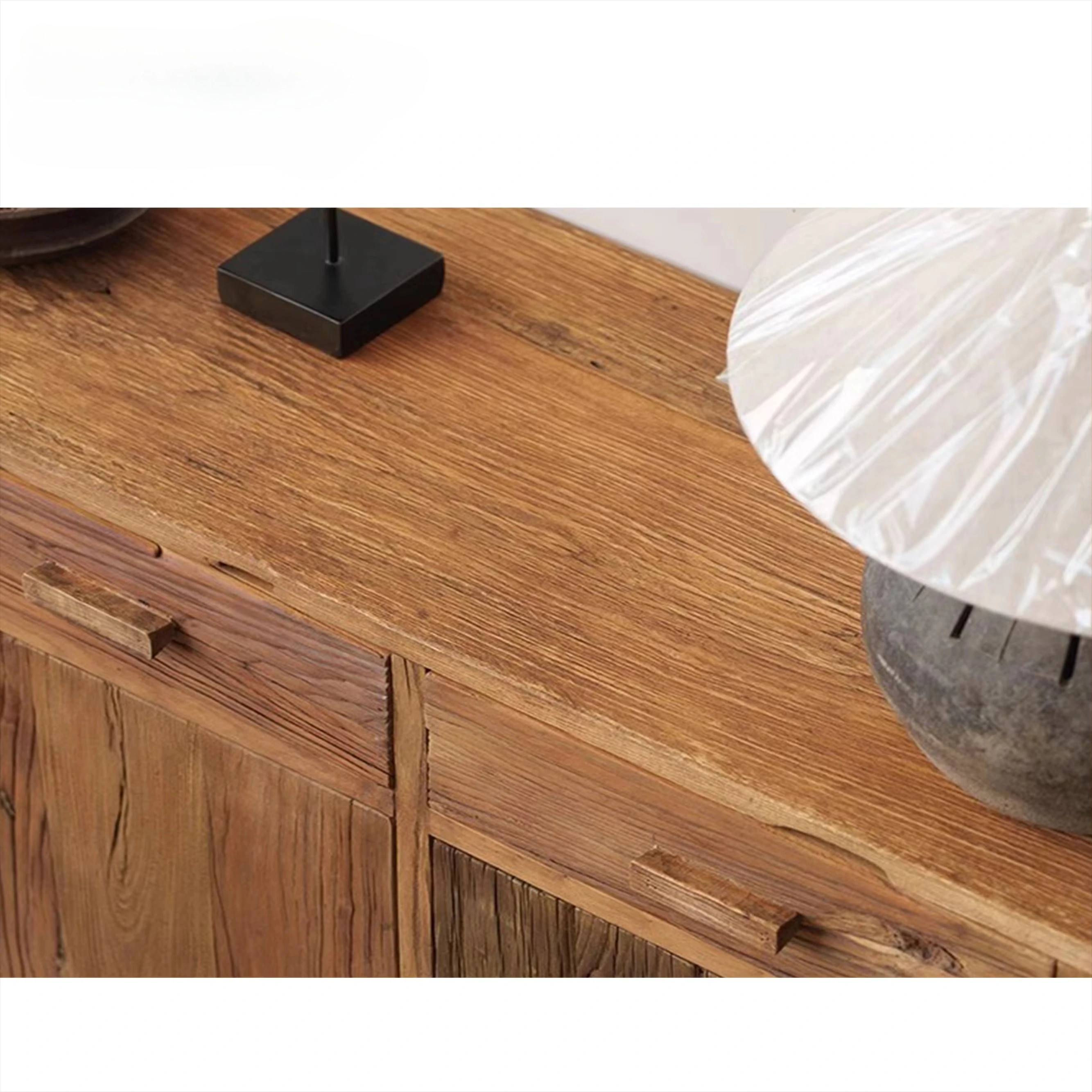 Wabi Sabi  Eco-Friendly Durable Indoor Furniture for Home BarLiving Room Cabinet with Vintage Decor Solid Wood