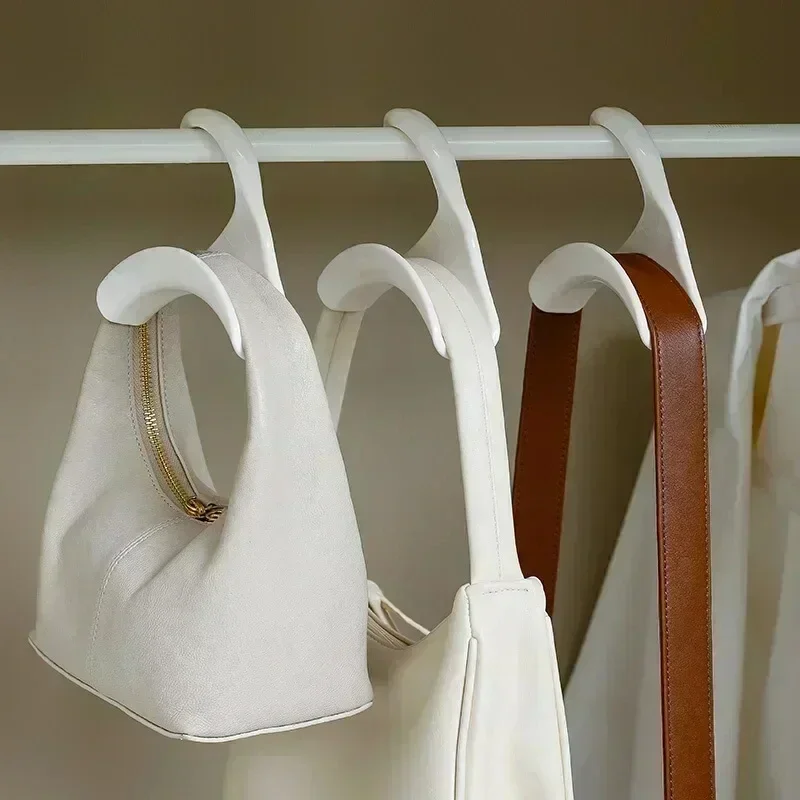 

2/4/6pcs Widen Multipurpose Hangers Connection Hook Space Saving Hat Silk Scarf Shawls Handbag Hanging Rack Wardrobe Organizer