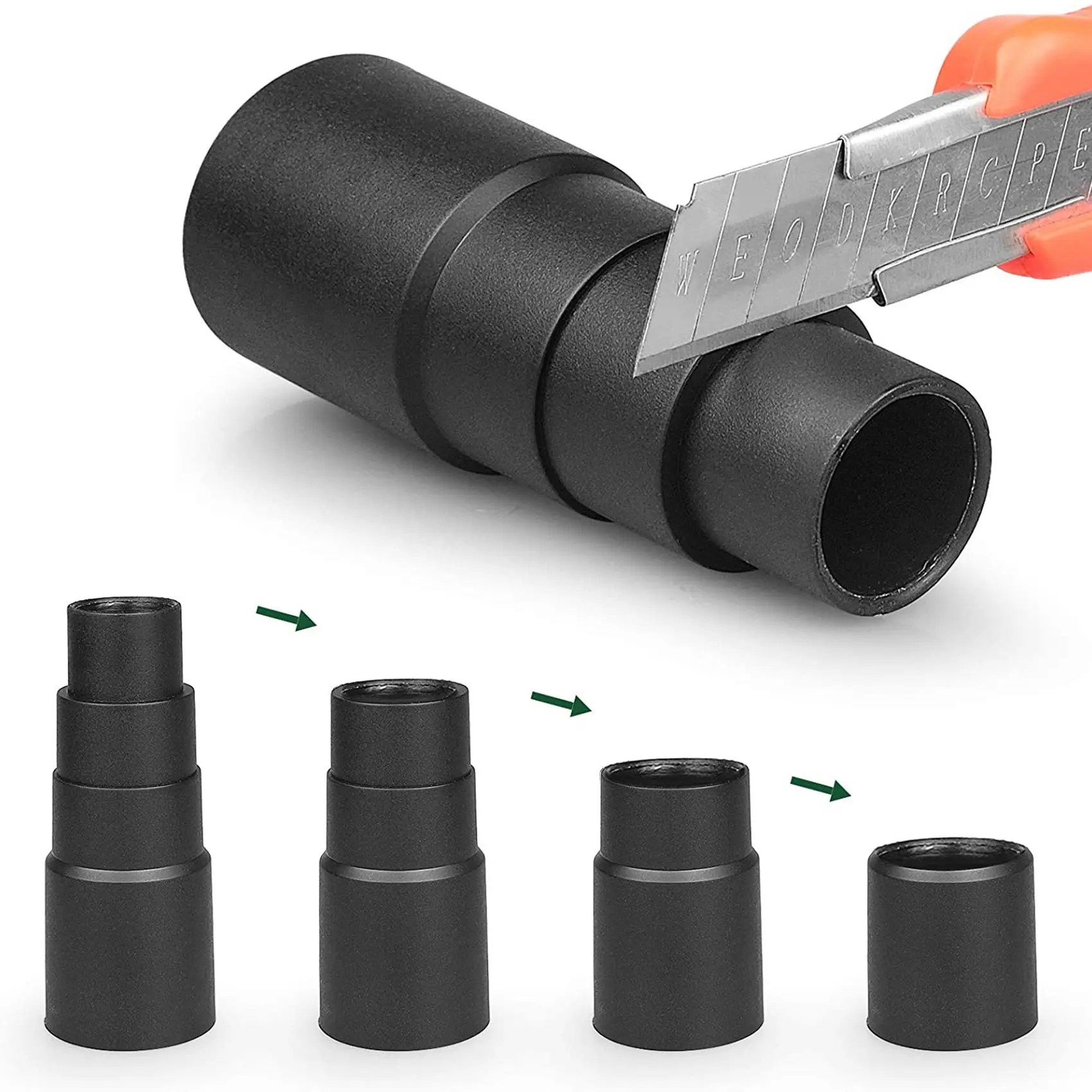 Adattatore per tubo per aspirapolvere/utensile elettrico universale per aspirapolvere, utilizzato per vari collettori di polveri, connettore per aspirapolvere