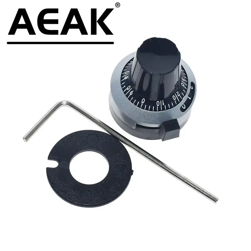 AEAK 3590S-2-103L 3590S 100-10K ohm Precision Multiturn Potentiometer 10 Ring Adjustable Resistor+Turns Counting Dial Rotary