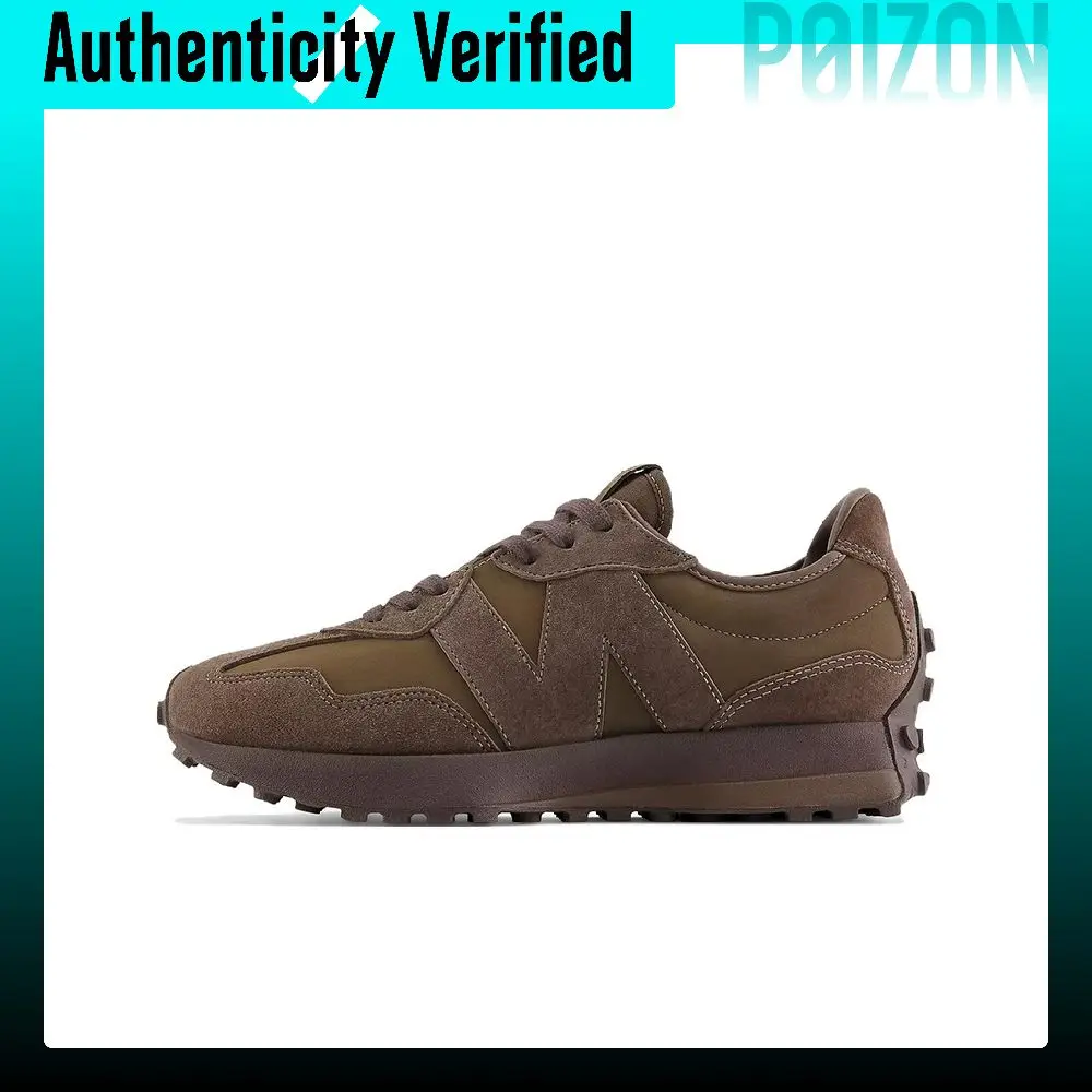 New Balance NB 327 Textile, Split Cow Leather Cushioning Abrasion Resistant Cushioning, Wear Resistant Low top U327ATB