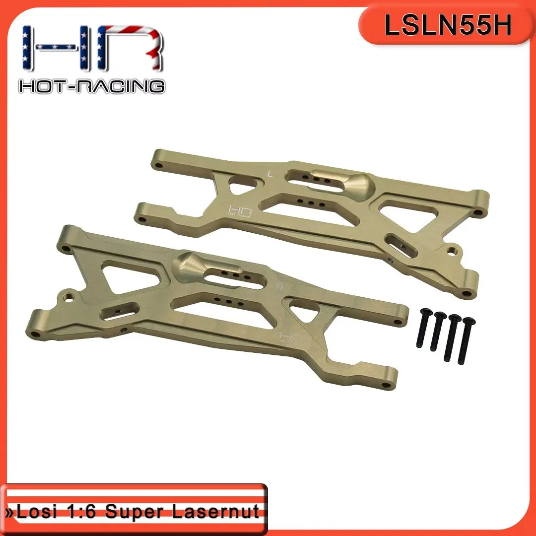 

Hot Racing 7075 T6 Aluminum Lower Suspension Front And Rear Arms for Losi 1:6 Super Lasernut 8IGHT