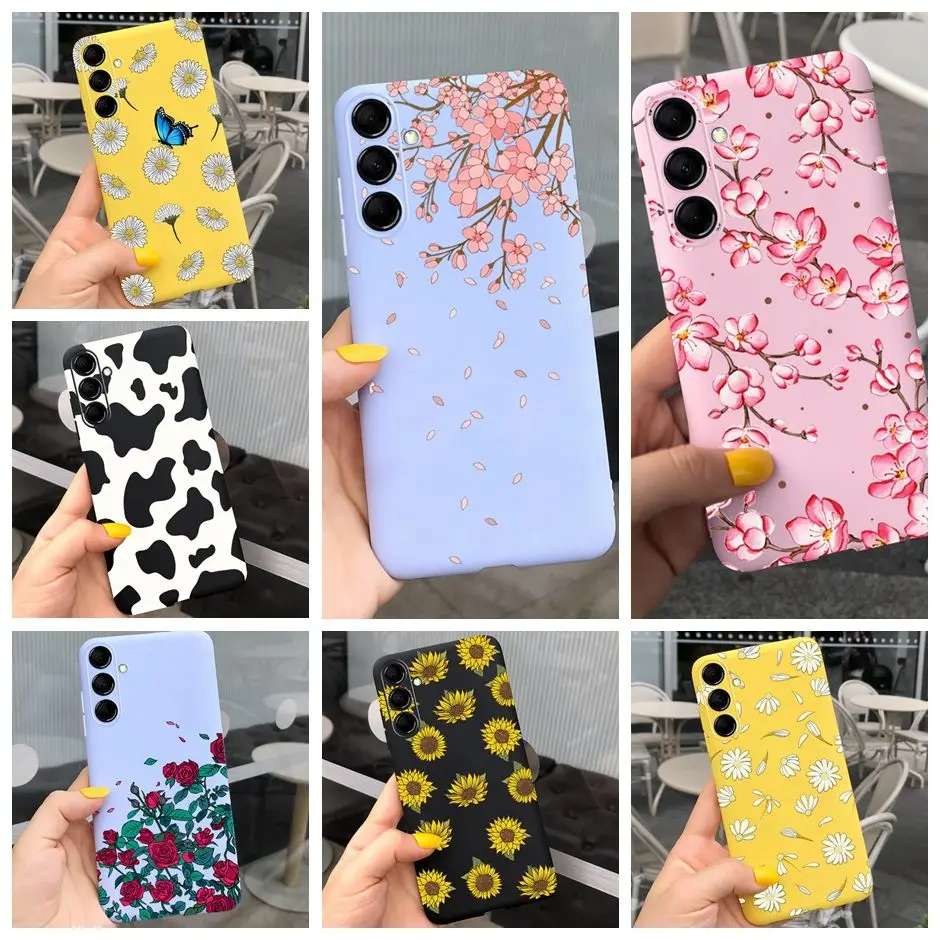 For Samsung A24 Square Liquid Silicone Case For Samsung Galaxy A23 A24 A 23 24 4G 5G Soft Cover