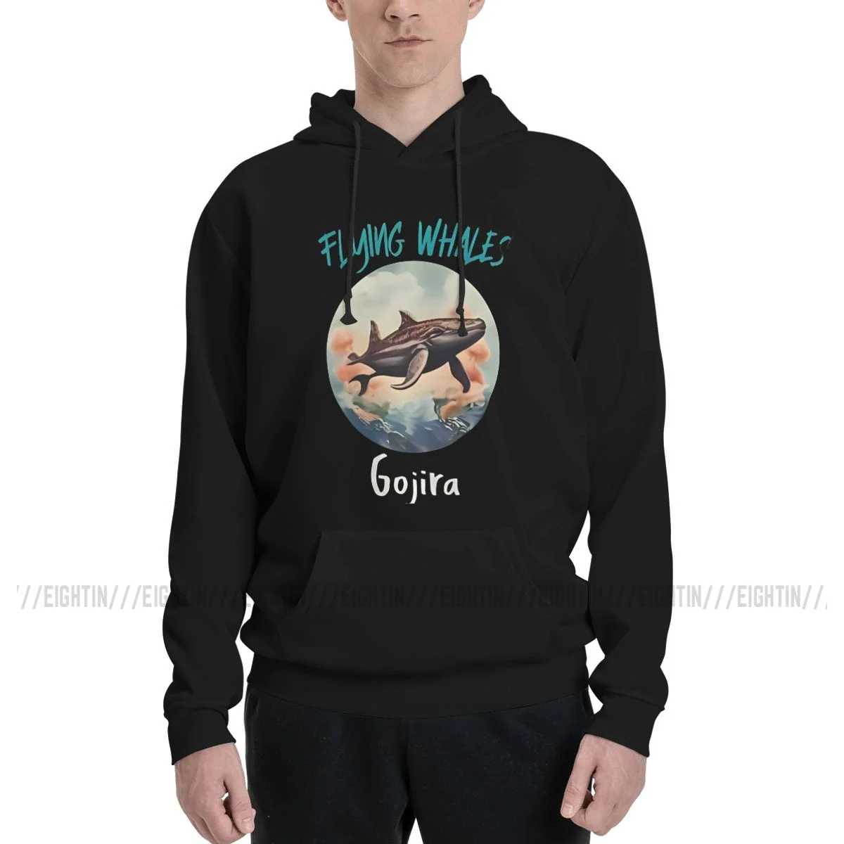 Heavy Metal Gojira Hoodies Men Women Casual Whale Art Sweatshirts Autumn Oversized Pullover