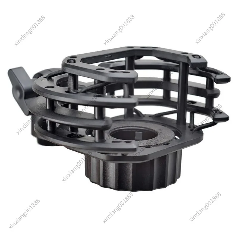 Square Microphone Shock Mount Fit for 240 Model Condenser Mic Universal Mic Anti-Vibration Holder for Desktop Boom Arm Stand