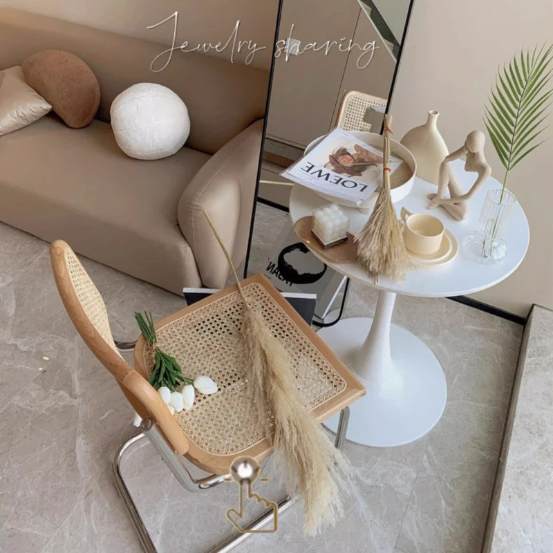 

Nordic Leisure Balcony Coffee Table Commercial Milk Tea Shop Dining Table Small Space Side Table Multifunctional Patio Furniture