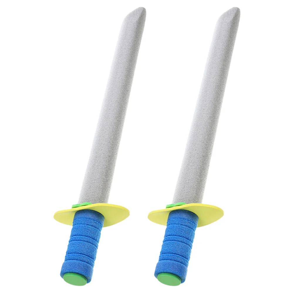 

2 Pcs Fencing Foam Sword Toys for Cosplay Exercise Kids Training Plaything Props