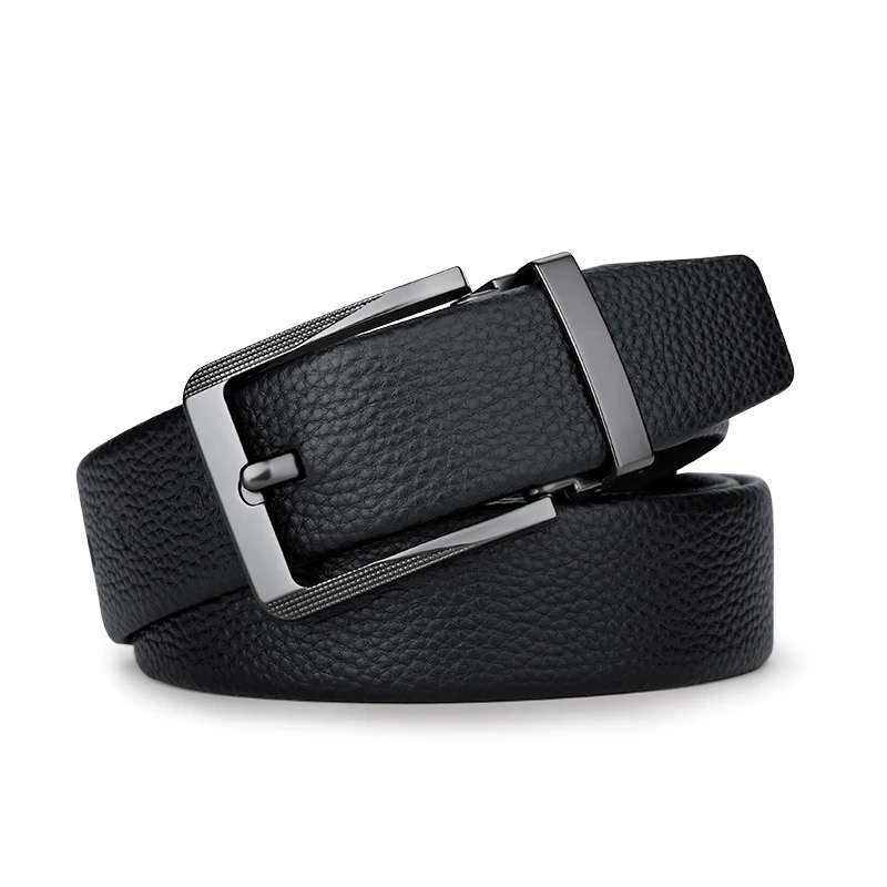 

Genuine leather men's business belt, needle buckle fashion belt, personalized casual pants belt