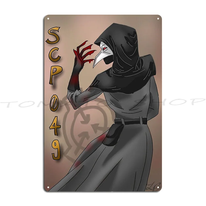 Scp 049 The Cure Metal Plaque Poster Living Room Personalized Wall Decor Garage Decoration Designing  Tin Sign Poster