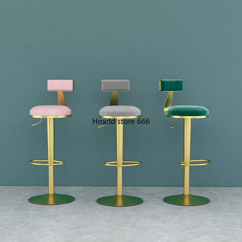 Barstool Swivel Waiting Semi-bar Nordic Bar Chairs Bar Designer Puff Bar Chairs High Stools Kitchen Taburete Alto Design Chair