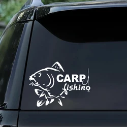 3367# Carp Fishing Car Bumper Window Stickers Waterproof Decoration For Car Fashion Decals Vinyl Material Creative Stickers