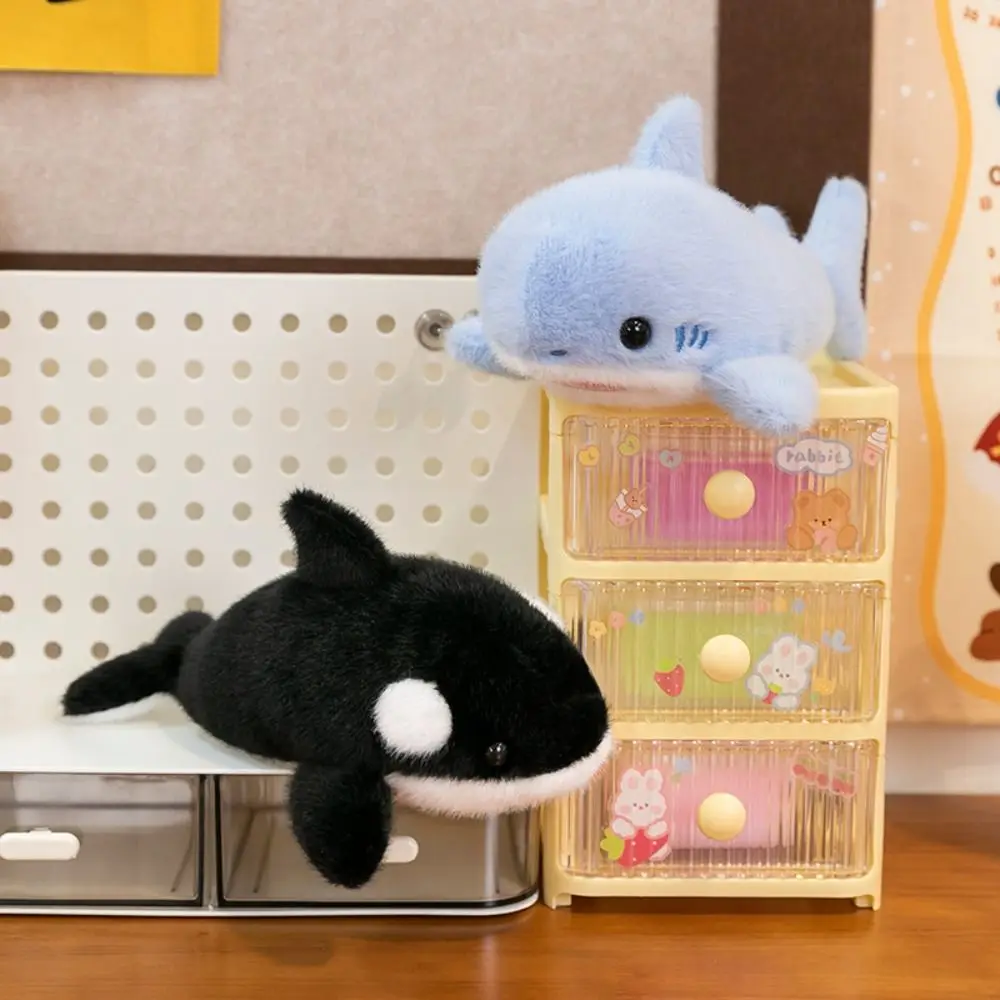 PP Cotton Sea Animals Plush Toy Fluffy Soft Simulation Stuffered Whale Doll Comfortable Portable Marine Animal Stuffed Doll