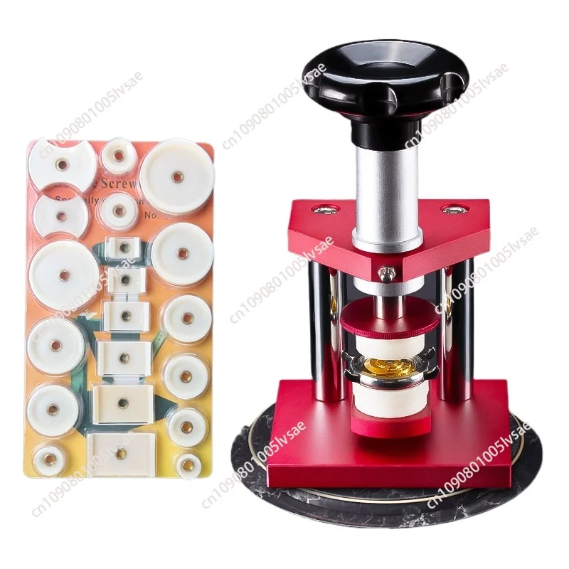 

Screw Type Precise Crystal Bezel Watch Back Case Cover Press Tool with 20 Dies Pressing Repair Tool for Watchmaker