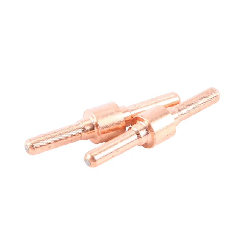 

New Shown-60Pcs Red Copper Extended Long Plasma Cutter Tip Electrodes&Nozzles Kit Consumable For PT31 LG40 40A Cutting Welder T
