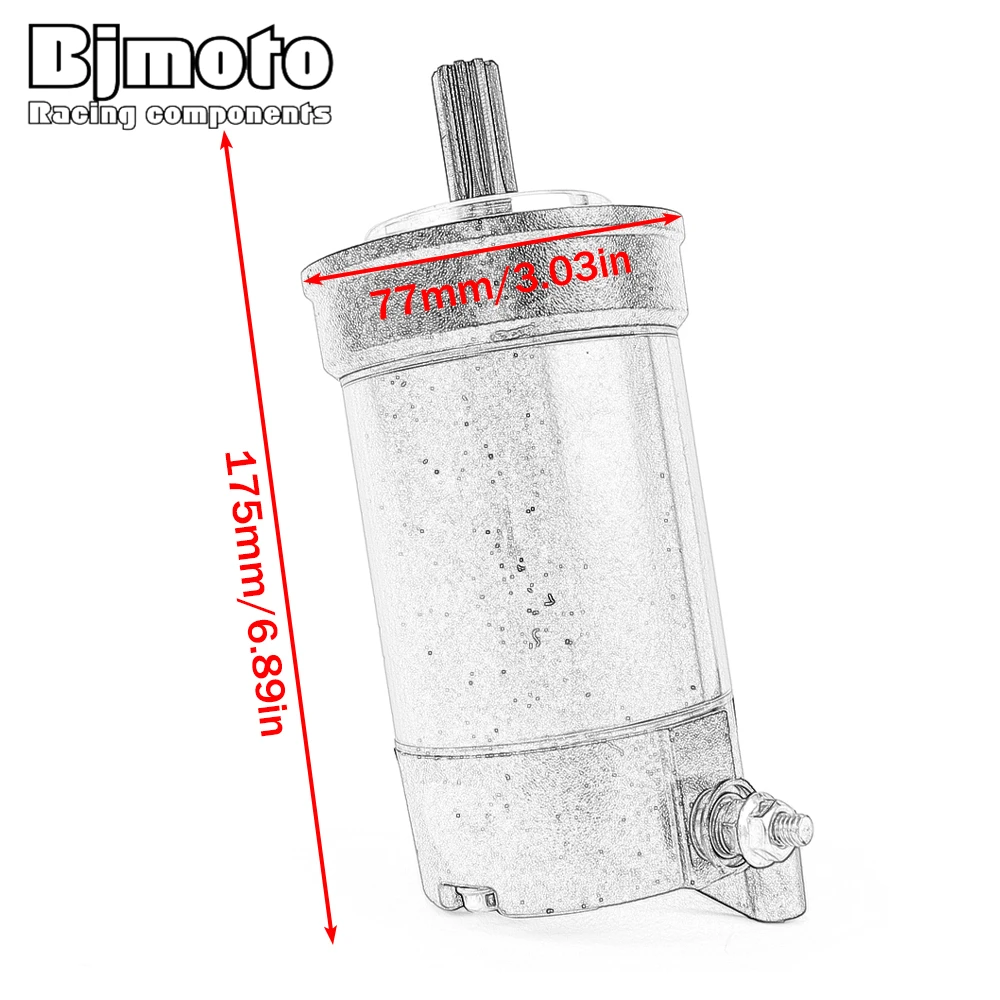 Starter Motor For Ducati Monster 1100 821 848 1098 1198 Monster EVO Diesel Hypermotard Streetfighter Superbike ABS 27040125A