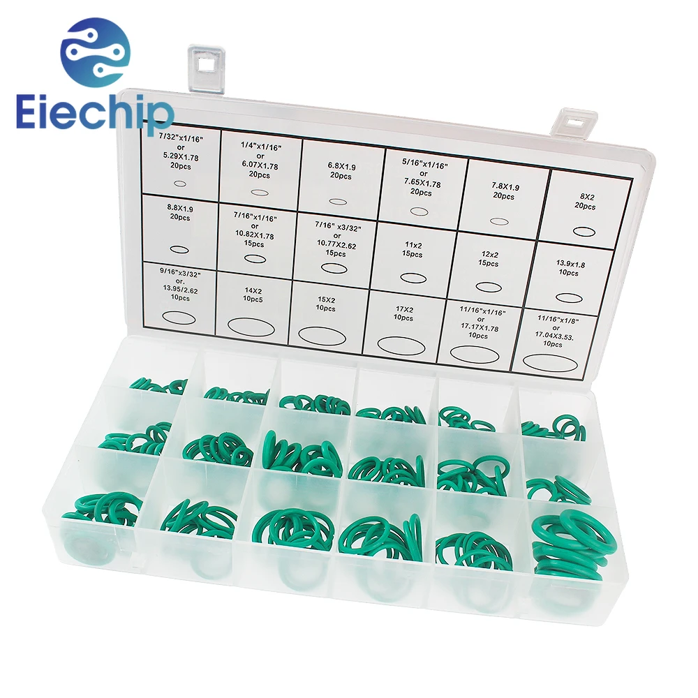 270PCS Sealing Ring Repair Box O-Ring Nitrile Rubber Ring Gaskets High Pressure and High Temperature Resistant Rubber Ring