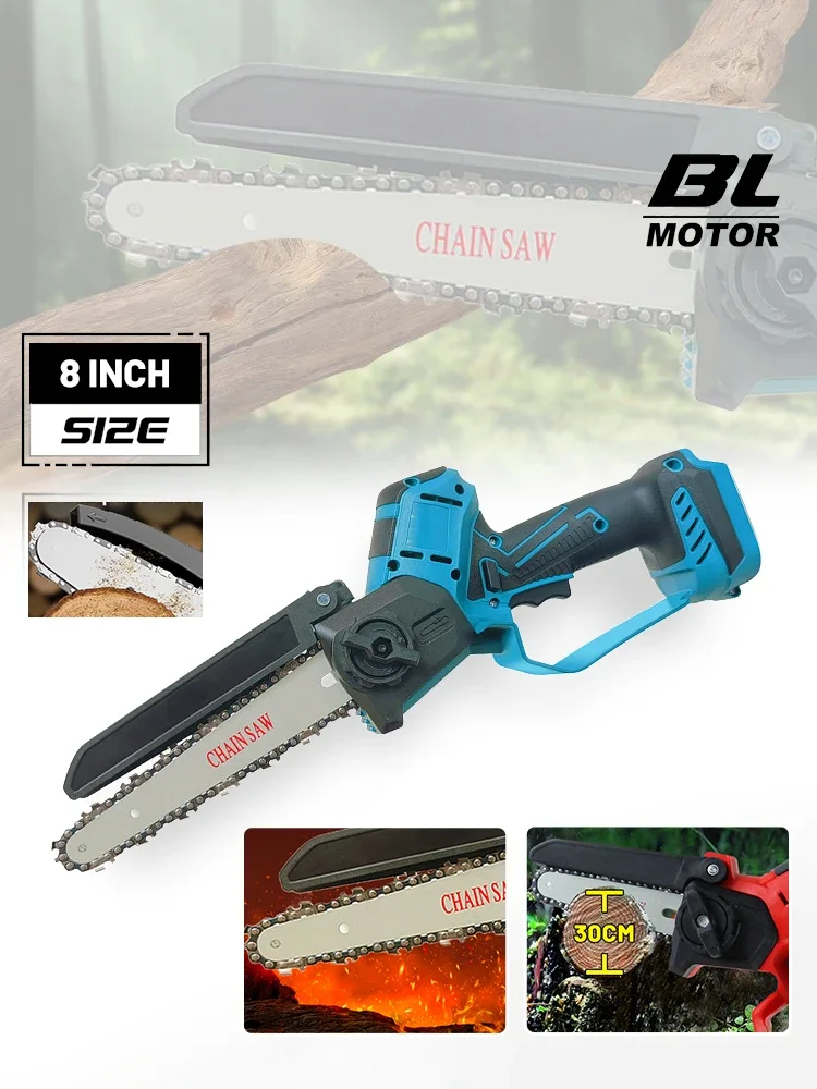 

Woodworking Power Tool For Dewalt 21v Battery8 Inch Brushless Mini Handheld Electric Chainsaw Battery Set Cordless Pruning Saw