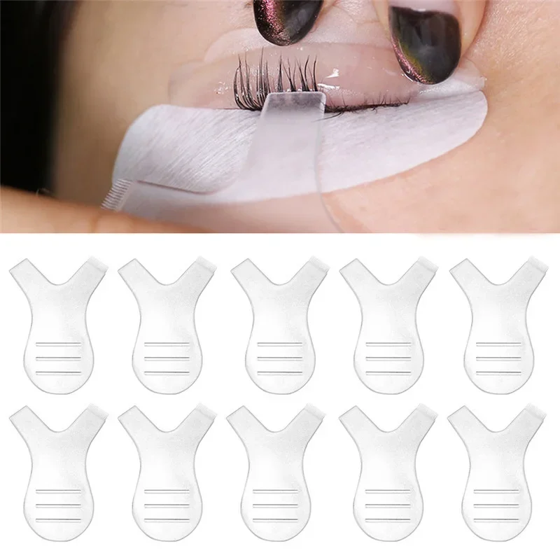 Y Shape Eyelash Perm Brushes 100PCS Reuseable Eyelashe Eyebrow Lifting Curler Plastic Clean Comb Eye Lash Extension Perm Tools