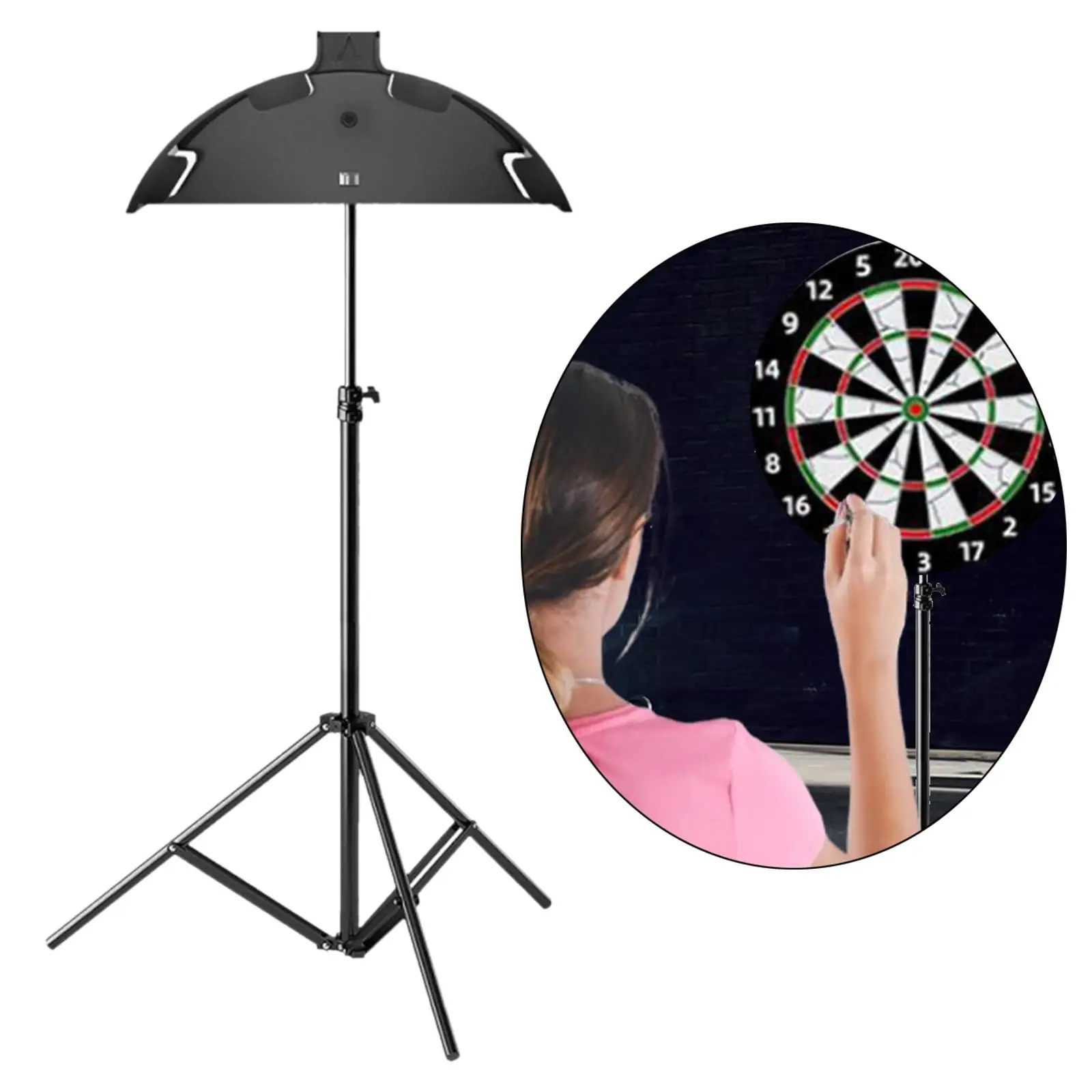 

Портативная складная подставка для дартс с регулируемой высотой, прочная, для развлечений на открытом воздухе