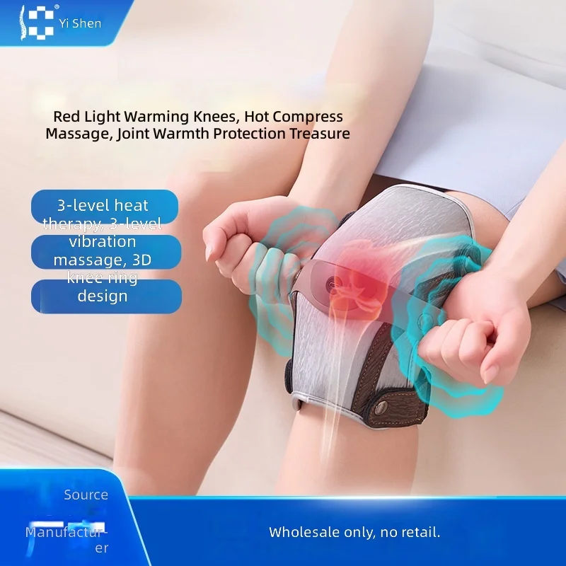 Heated Knee Massager, Electric Heating Pad for Joint Pain Relief, Warmth Therapy, Elderly Arthritis Leg Warmer, Rechargeable